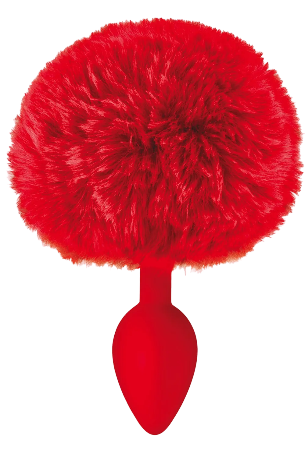 Plug anal pompon rouge