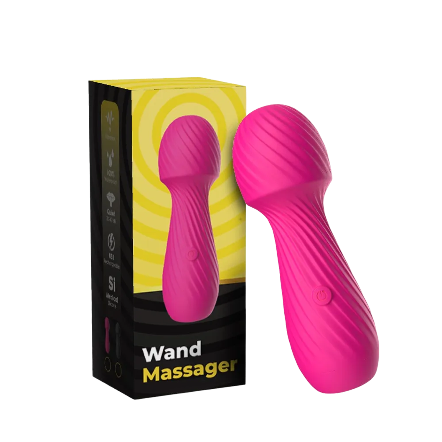 Vibromasseur Wand Massage Rose puissant – USK-W03PNK