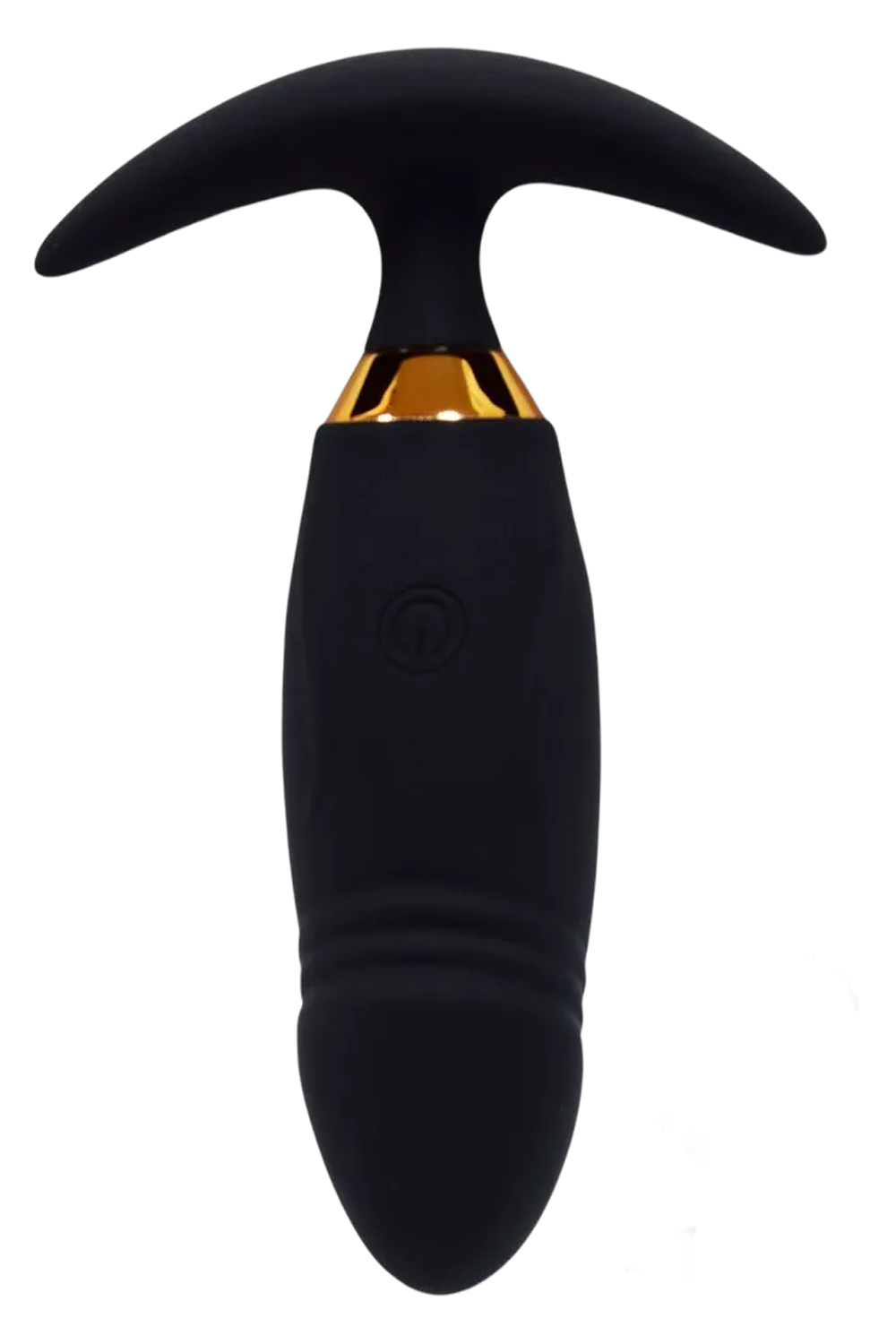 PEACH, Plug Vibrant noir long USB avec télécommande, dans un silicone médical doux et lisse