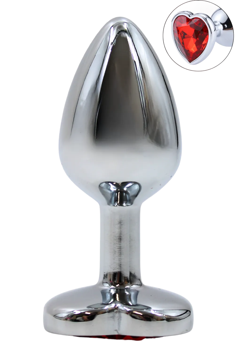 Plug bijou coeur en aluminium bijou rouge Small LOVELY